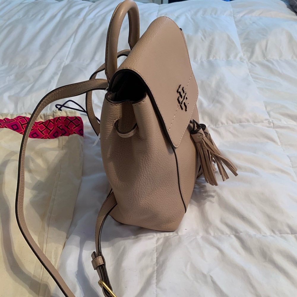 Tory Burch Leather Tassel Mini Backpack - Picture 4 of 8